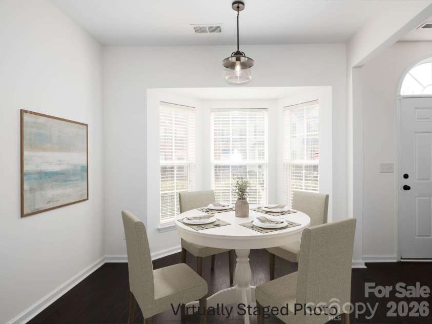 125 Kallie Loop, Mooresville, NC 28117.  MLS# CAR4344467, YatesRealty ID 20923. Virtually Staged breakfast area.