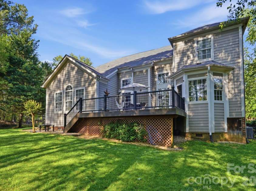 3105 Stanway Court, Waxhaw, NC 28173.  MLS# CAR4372880, YatesRealty ID 20924. Back of home