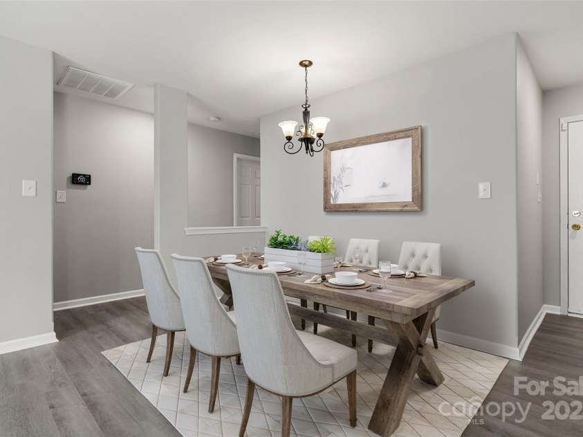 7315 Gasper Lane, Fort Mill, SC 29707.  MLS# CAR4268234, YatesRealty ID 20925. Dining Area (Staged Virtually)