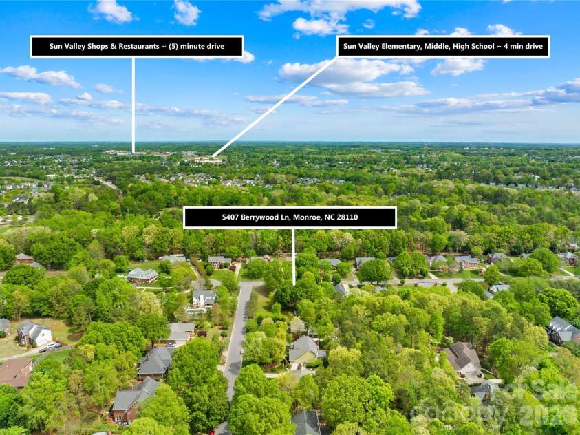5407 Berrywood Lane, Monroe, NC 28110.  MLS# CAR4367103, YatesRealty ID 20929. 