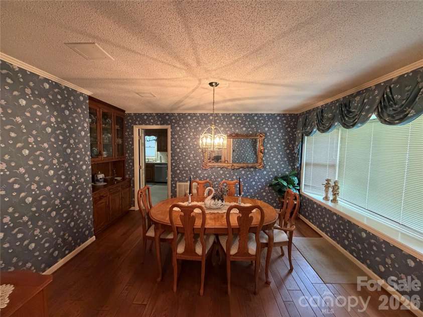 605 Queens Road, Cherryville, NC 28021.  MLS# CAR4375817, YatesRealty ID 20940. Formal Dining Room
