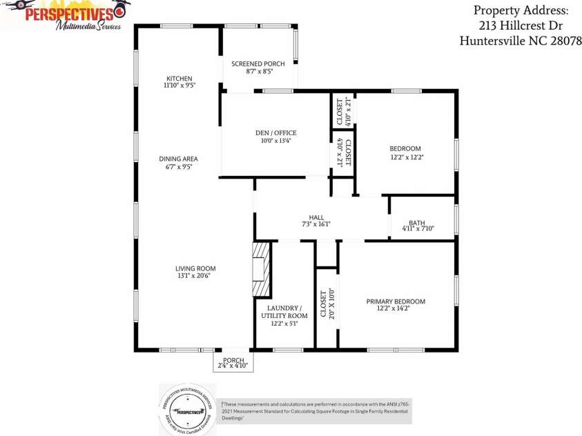 213 Hillcrest Drive, Huntersville, NC 28078.  MLS# CAR4378846, YatesRealty ID 20943. 