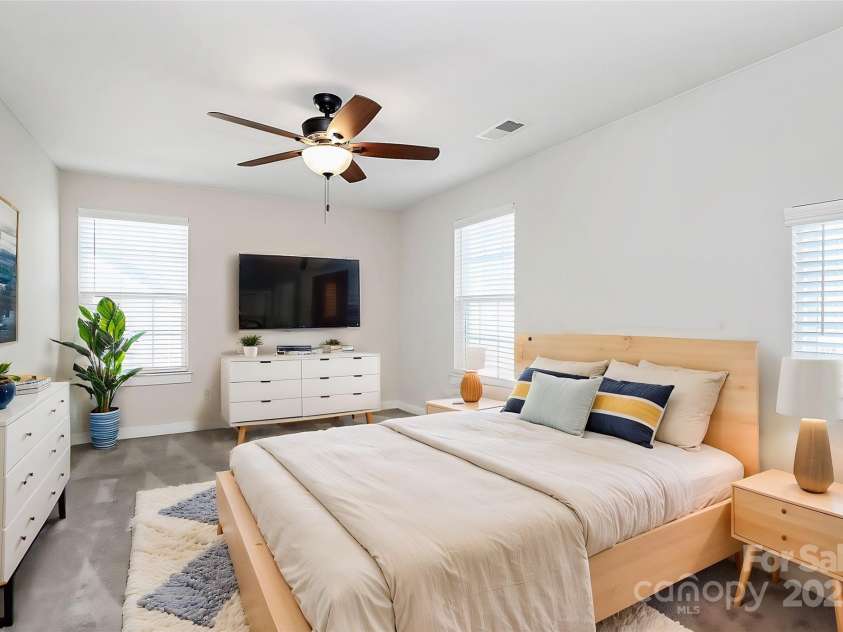 1686 Scarbrough Circle, Concord, NC 28025.  MLS# CAR4220753, YatesRealty ID 20949. Staged Secondary Bedroom #1