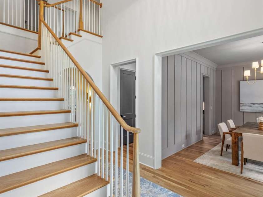 5124 Lansing Drive, Charlotte, NC 28270.  MLS# CAR4231364, YatesRealty ID 20951. From the front foyer looking into the Formal Dining Room.