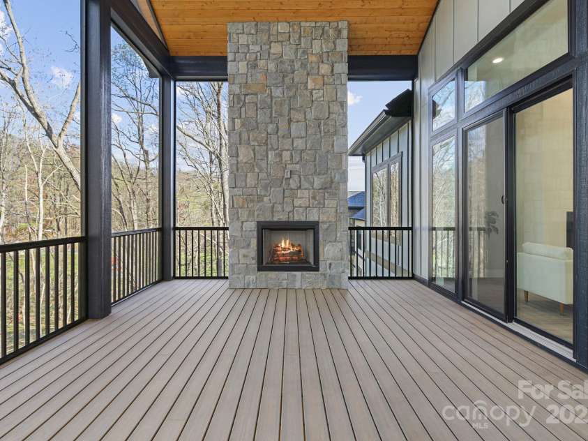 24 Slate Drive, Candler, NC 28715.  MLS# CAR4244090, YatesRealty ID 20953. Back porch