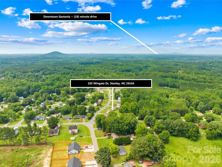 102 Wingate Drive, Stanley, NC 28164.  MLS# CAR4406481, YatesRealty ID 2096. 