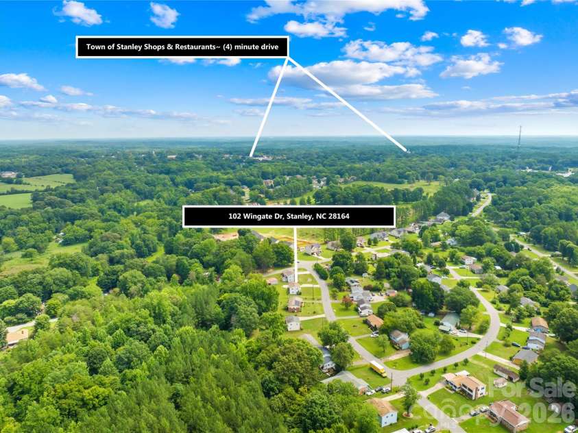 102 Wingate Drive, Stanley, NC 28164.  MLS# CAR4406481, YatesRealty ID 2096. 