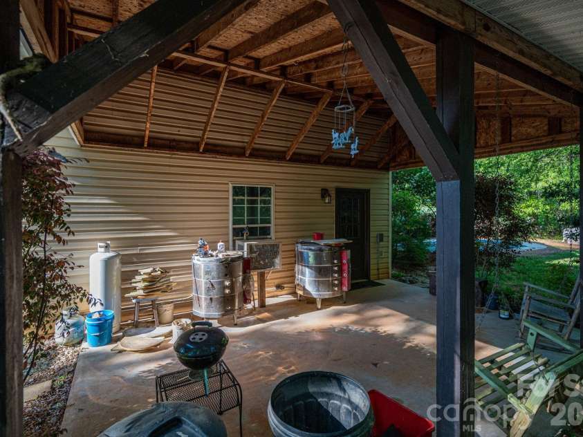 702 Saddlebrook Lane, Cherryville, NC 28021.  MLS# CAR4373701, YatesRealty ID 20966. Rear Covered Patio