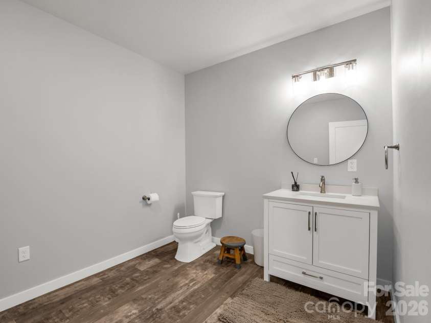 24 Chapel Hill Lane, Leicester, NC 28748.  MLS# CAR4354075, YatesRealty ID 20967. Half Bath Lower