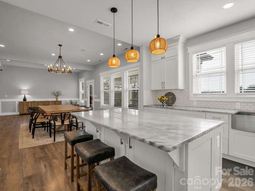 24 Chapel Hill Lane, Leicester, NC 28748.  MLS# CAR4354075, YatesRealty ID 20967. Primary Kitchen with Marble Countertops