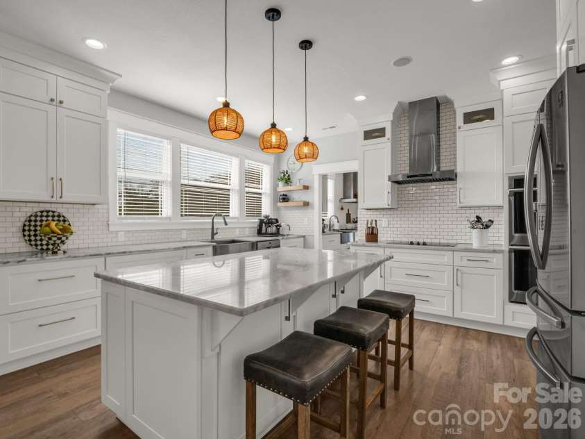 24 Chapel Hill Lane, Leicester, NC 28748.  MLS# CAR4354075, YatesRealty ID 20967. Primary Kitchen with Prep Kitchen
