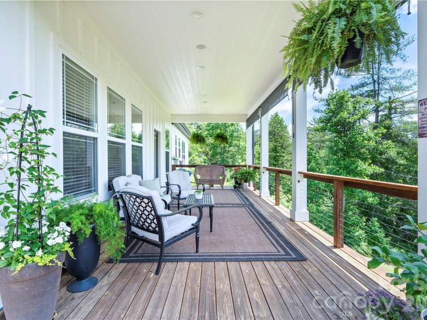 24 Chapel Hill Lane, Leicester, NC 28748.  MLS# CAR4354075, YatesRealty ID 20967. Private Deck with Year Round Views