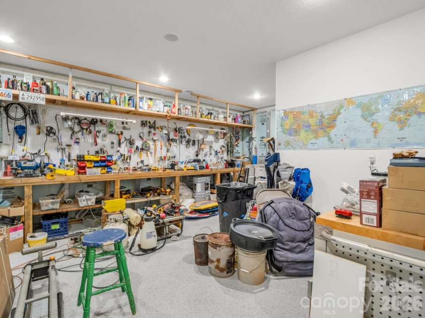 24 Chapel Hill Lane, Leicester, NC 28748.  MLS# CAR4354075, YatesRealty ID 20967. Workshop Mechanical Room