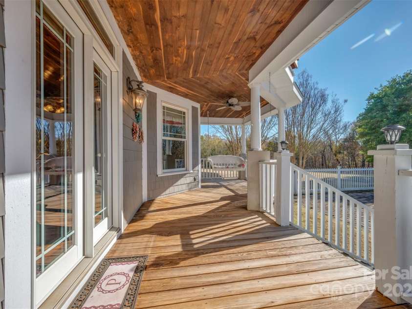 648 Harrill Dairy Road, Forest City, NC 28043.  MLS# CAR4322686, YatesRealty ID 2098. Back Deck