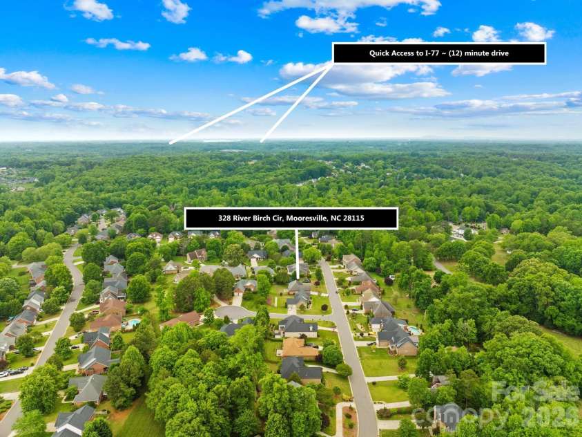 328 River Birch Circle, Mooresville, NC 28115.  MLS# CAR4377888, YatesRealty ID 20986. 