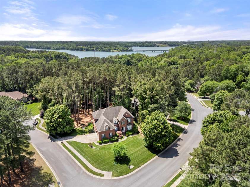 221 Silvercliff Drive, Mount Holly, NC 28120.  MLS# CAR4252821, YatesRealty ID 21009. Corner Lot Aerial View