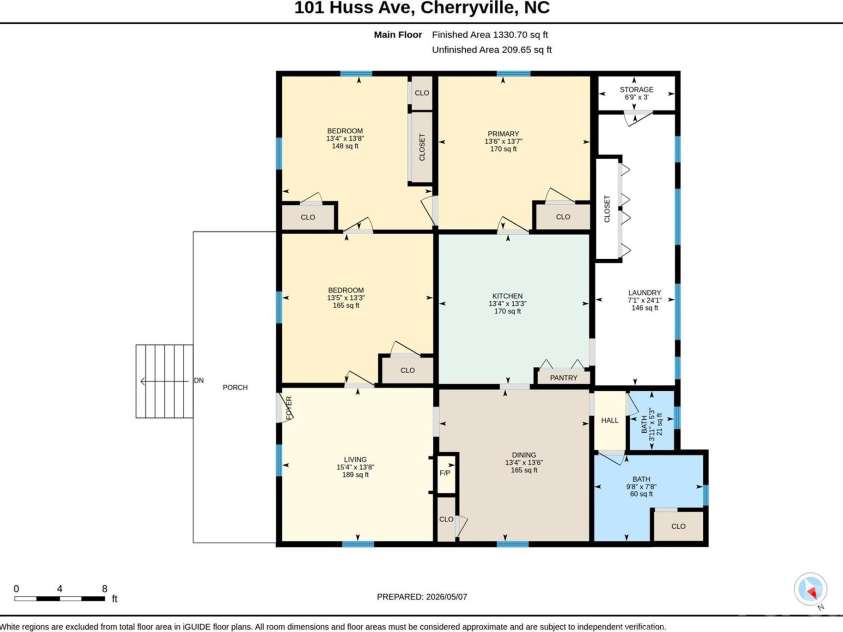 101 Huss Avenue, Cherryville, NC 28021.  MLS# CAR4378951, YatesRealty ID 21013. 
