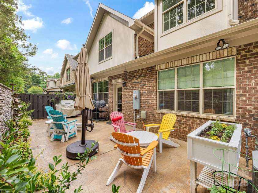 5030 Waldron Meadow Drive, Charlotte, NC 28226.  MLS# CAR4261235, YatesRealty ID 21019. Back Patio w/ Stamped concrete
