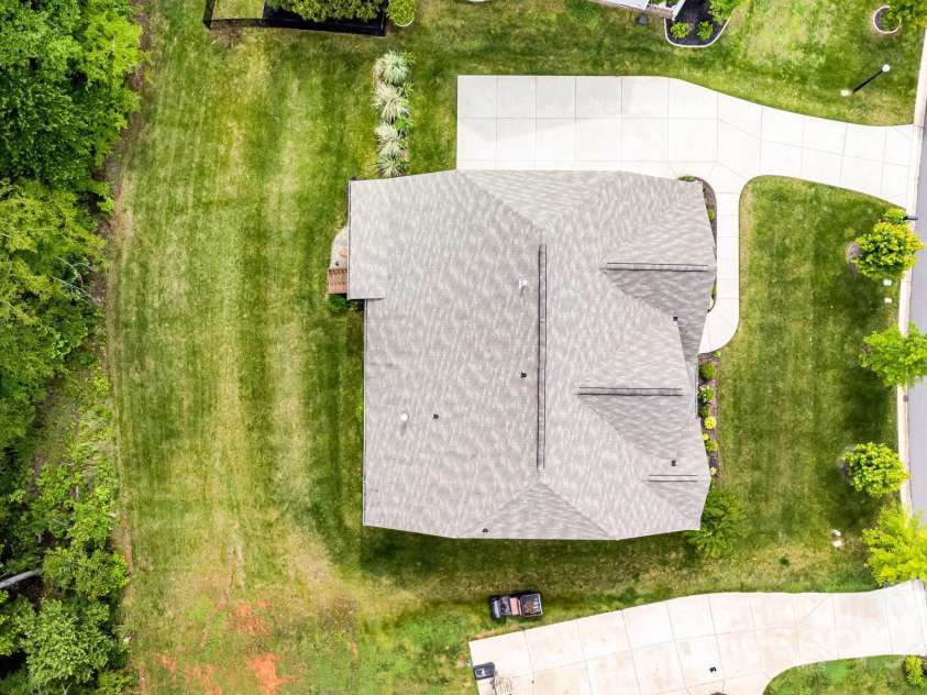 8709 Raven Top Drive, Mint Hill, NC 28227.  MLS# CAR4263622, YatesRealty ID 21023. Aerial of home