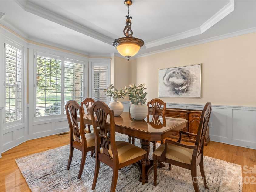 1336 Dobson Drive, Waxhaw, NC 28173.  MLS# CAR4267280, YatesRealty ID 21026. Dining Room with trey ceiling