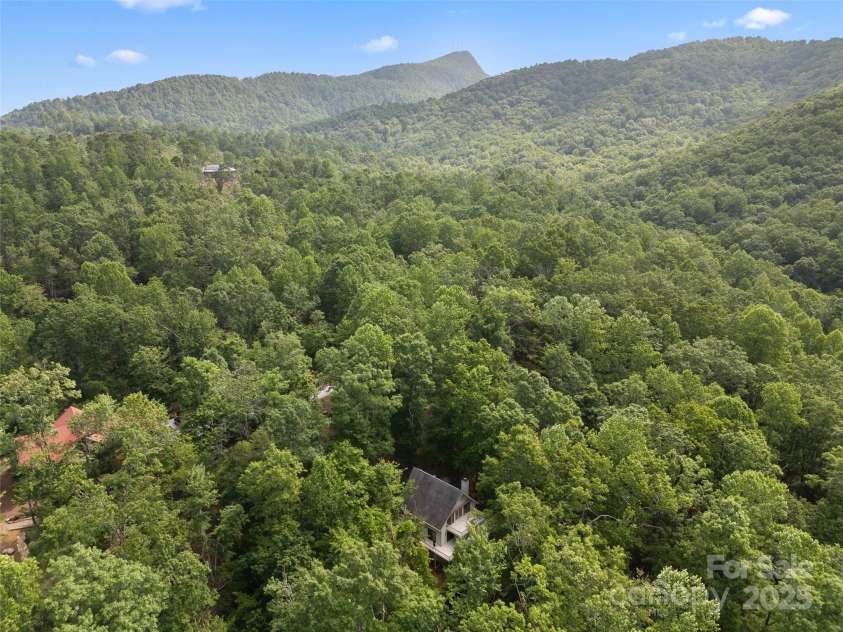 43 Hungryneck Hollow Lane, Saluda, NC 28773.  MLS# CAR4268230, YatesRealty ID 21027. Aerial View from Drone