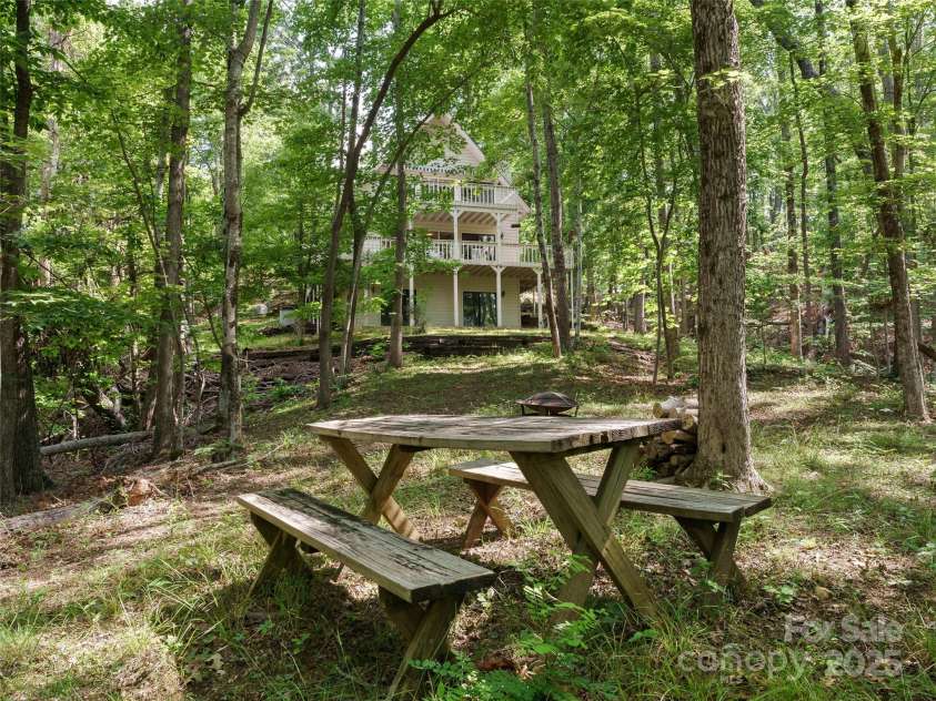 43 Hungryneck Hollow Lane, Saluda, NC 28773.  MLS# CAR4268230, YatesRealty ID 21027. View from the woods