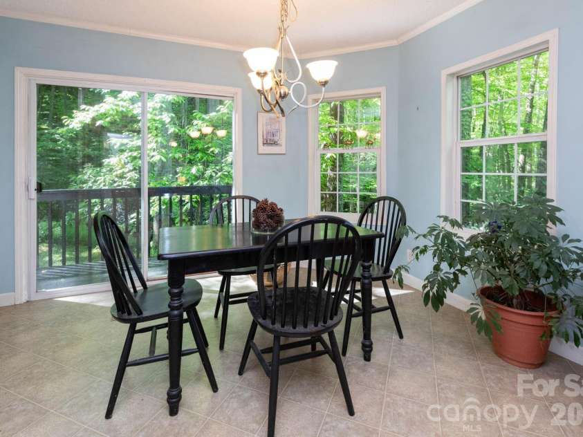 159 Marcellina Drive, Fairview, NC 28730.  MLS# CAR4377799, YatesRealty ID 21031. Dining area. 
