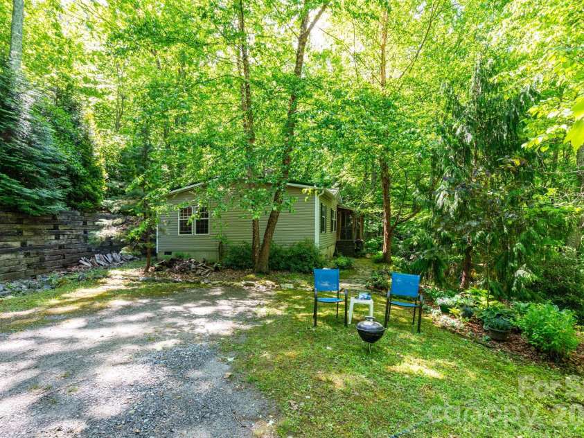159 Marcellina Drive, Fairview, NC 28730.  MLS# CAR4377799, YatesRealty ID 21031. Front of home. 