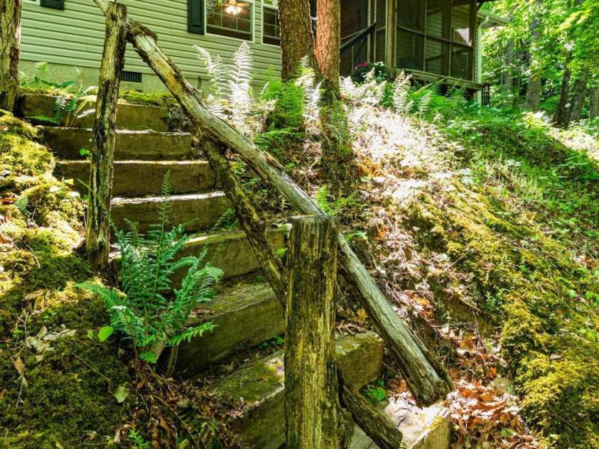 159 Marcellina Drive, Fairview, NC 28730.  MLS# CAR4377799, YatesRealty ID 21031. Front yard.