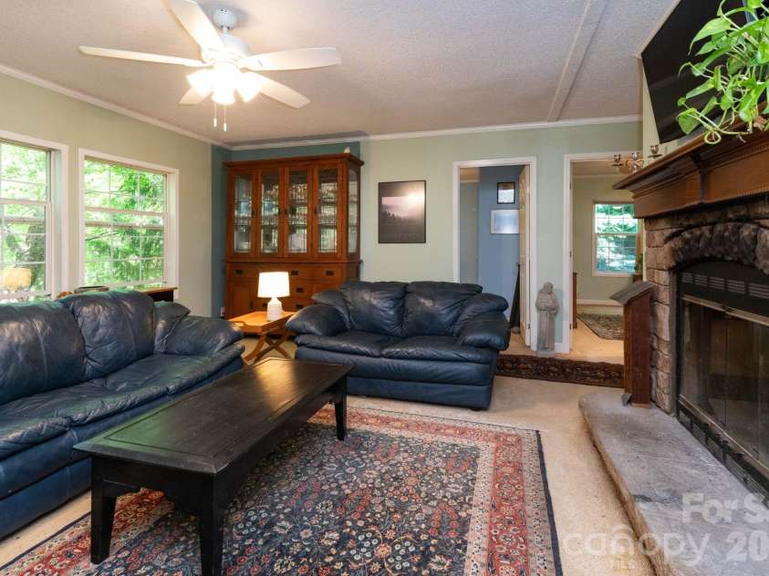 159 Marcellina Drive, Fairview, NC 28730.  MLS# CAR4377799, YatesRealty ID 21031. Living room.