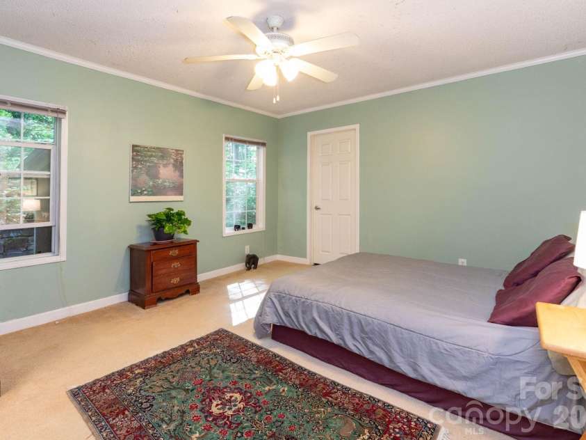 159 Marcellina Drive, Fairview, NC 28730.  MLS# CAR4377799, YatesRealty ID 21031. Primary bedroom. 