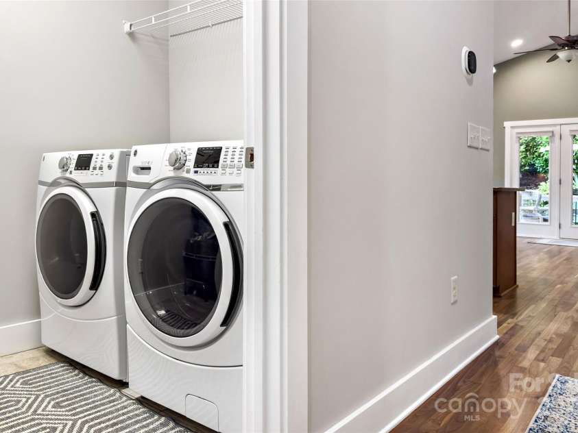 4 Nectar Way, Swannanoa, NC 28778.  MLS# CAR4186169, YatesRealty ID 21041. Laundry Room just off entryway hall