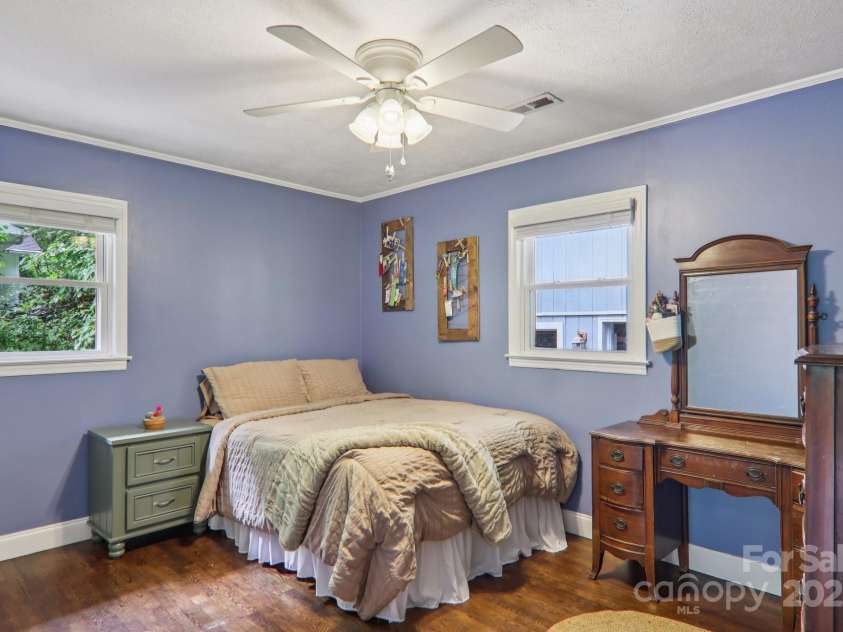 416 Cherokee Avenue, Black Mountain, NC 28711.  MLS# CAR4249629, YatesRealty ID 21049. Bedroom 2 - Home 1