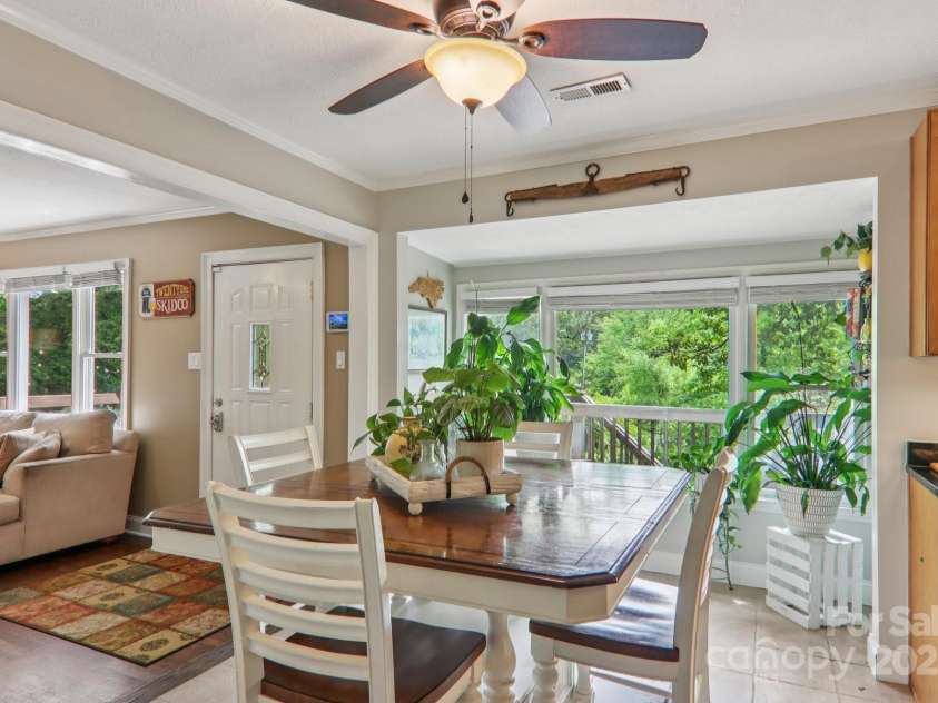 416 Cherokee Avenue, Black Mountain, NC 28711.  MLS# CAR4249629, YatesRealty ID 21049. Dining Area - Home 1