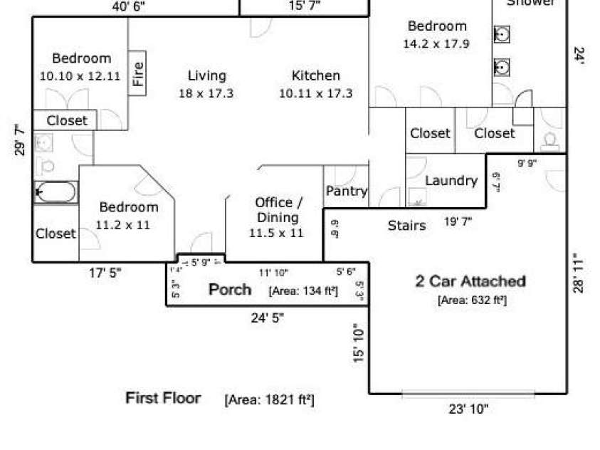 12057 Mariners Cove Court, Lancaster, SC 29720.  MLS# CAR4359140, YatesRealty ID 21066. Floorplan 