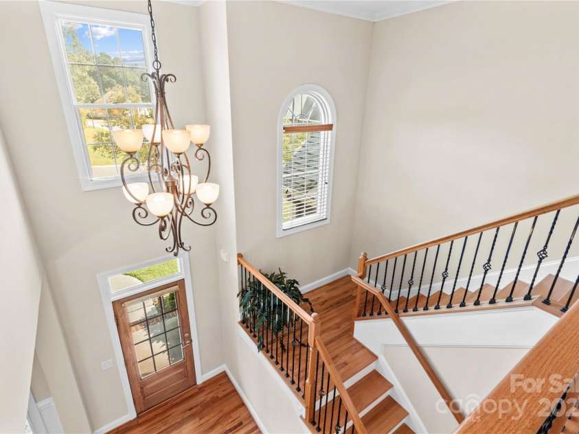 501 Muirfield Way, Salisbury, NC 28144.  MLS# CAR4291542, YatesRealty ID 2107. Front door view from catwalk upstairs