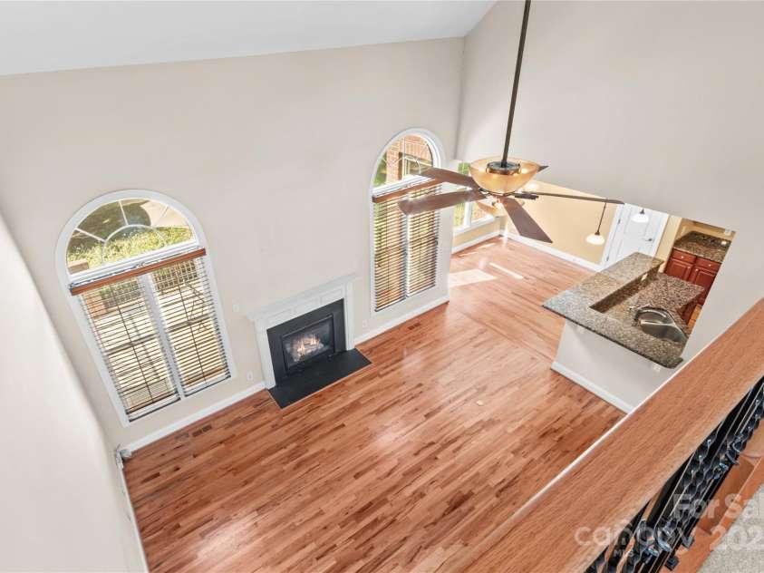501 Muirfield Way, Salisbury, NC 28144.  MLS# CAR4291542, YatesRealty ID 2107. Living room view from catwalk