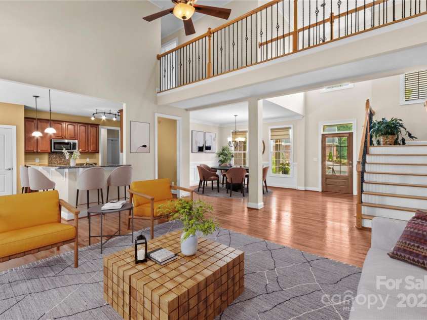 501 Muirfield Way, Salisbury, NC 28144.  MLS# CAR4291542, YatesRealty ID 2107. Virtually Staged living room