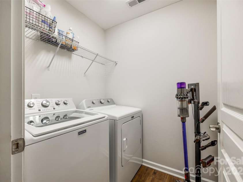 4107 Park South Station Boulevard, Charlotte, NC 28210.  MLS# CAR4269826, YatesRealty ID 21078. Upstairs Laundry Room