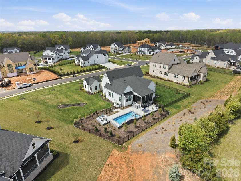 1124 Mesa Way, Marvin, NC 28173.  MLS# CAR4371986, YatesRealty ID 21082. Aerial View
