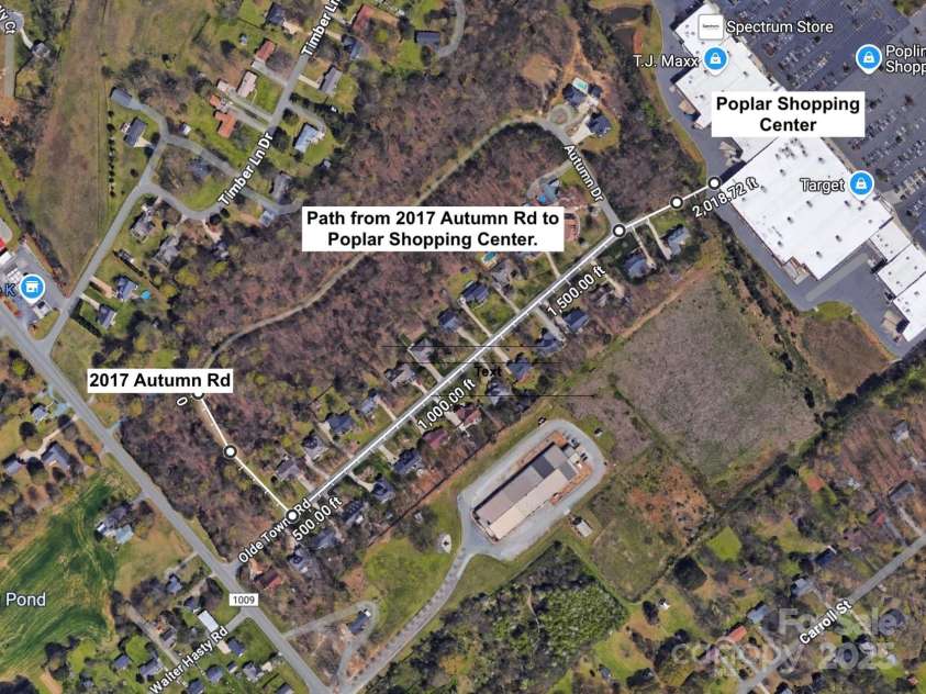 2017 Autumn Drive, Monroe, NC 28110.  MLS# CAR4241691, YatesRealty ID 21082. 