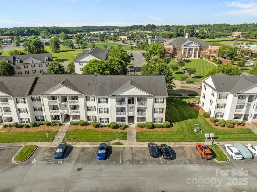 4024 Town Center Road, Harrisburg, NC 28075.  MLS# CAR4270492, YatesRealty ID 21086. Rear Parking Lot.