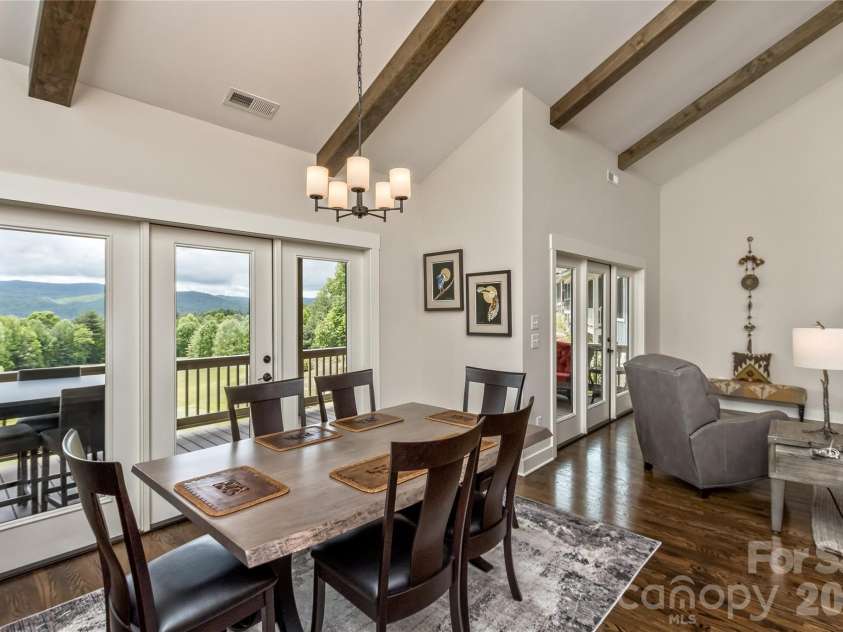 96 Copper Valley Lane, Hendersonville, NC 28739.  MLS# CAR4376477, YatesRealty ID 21094. Dining room with a Big View