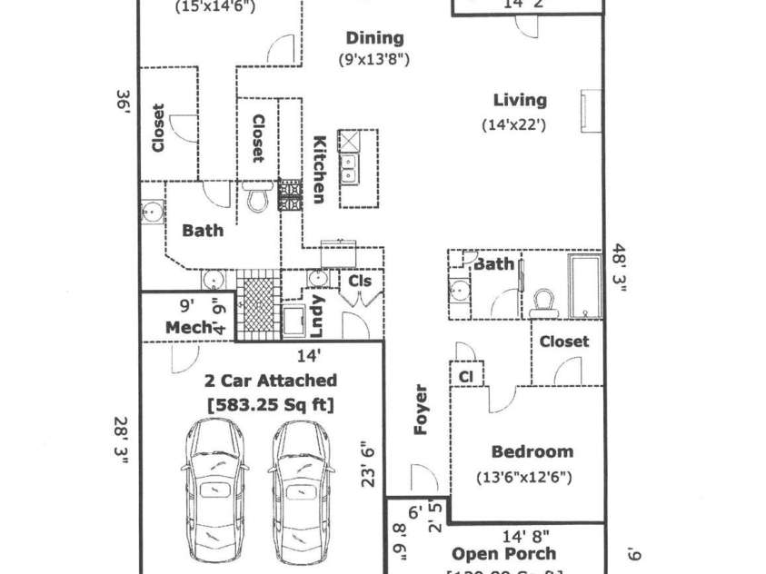 96 Copper Valley Lane, Hendersonville, NC 28739.  MLS# CAR4376477, YatesRealty ID 21094. Measured Floor Plan