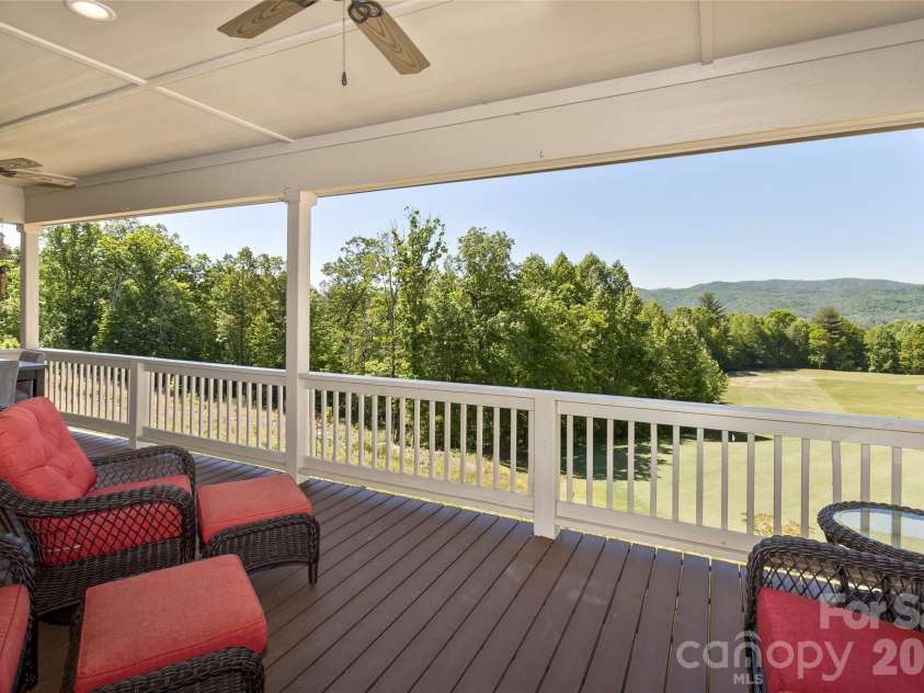 96 Copper Valley Lane, Hendersonville, NC 28739.  MLS# CAR4376477, YatesRealty ID 21094. Views from Deck