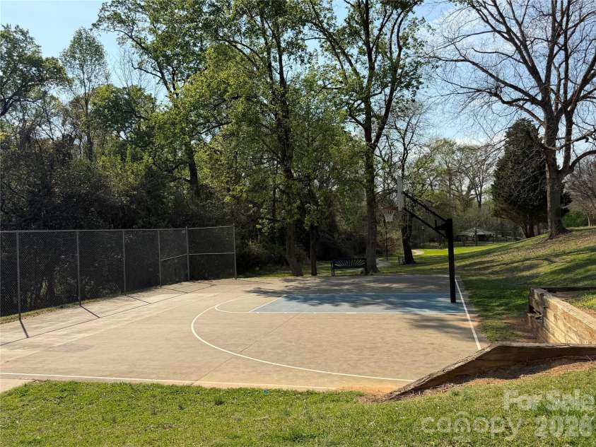 2718 Tranquil Oak Place, Charlotte, NC 28206.  MLS# CAR4362826, YatesRealty ID 21098. Basketball court at Anita Stroud Park