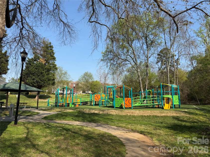 2718 Tranquil Oak Place, Charlotte, NC 28206.  MLS# CAR4362826, YatesRealty ID 21098. Playground at Anita Stroud Park