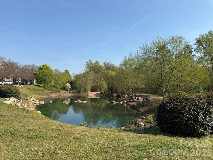 2718 Tranquil Oak Place, Charlotte, NC 28206.  MLS# CAR4362826, YatesRealty ID 21098. Pond at Anita Stroud Park