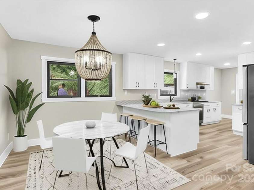 2323 Brookwood Road, Lincolnton, NC 28092.  MLS# CAR4267880, YatesRealty ID 21101. Virtually staged Breakfast Nook