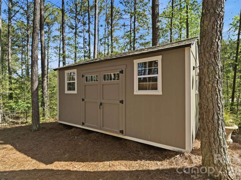 3097 Sherman Drive, Lancaster, SC 29720.  MLS# CAR4366322, YatesRealty ID 21103. Convenient storage shed